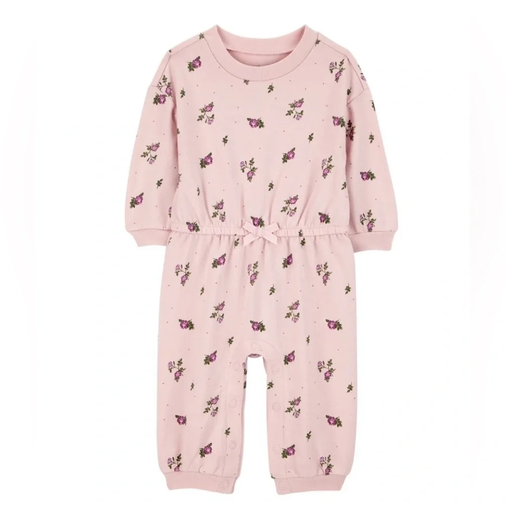 Carter's Light Pink Floral Baby Outfit